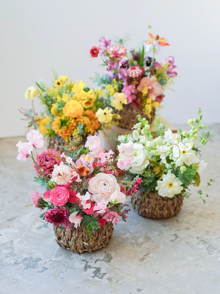 ❤購入時32万円❤作家物パンフラワーモチーフ四季の花束オリジナルデザイン❤超美品 miyuki0411-m.jpg