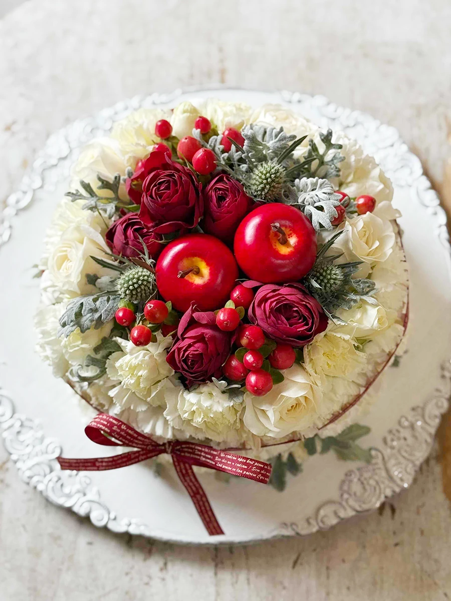 生花のフラワーケーキ M｜フラスタ・楽屋花のSakaseru