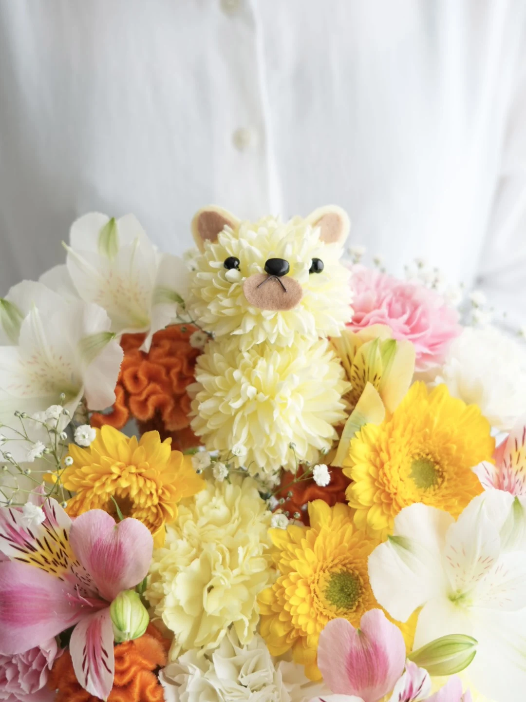 くまのアニマルアレンジ おまかせ S｜フラスタ・楽屋花のSakaseru