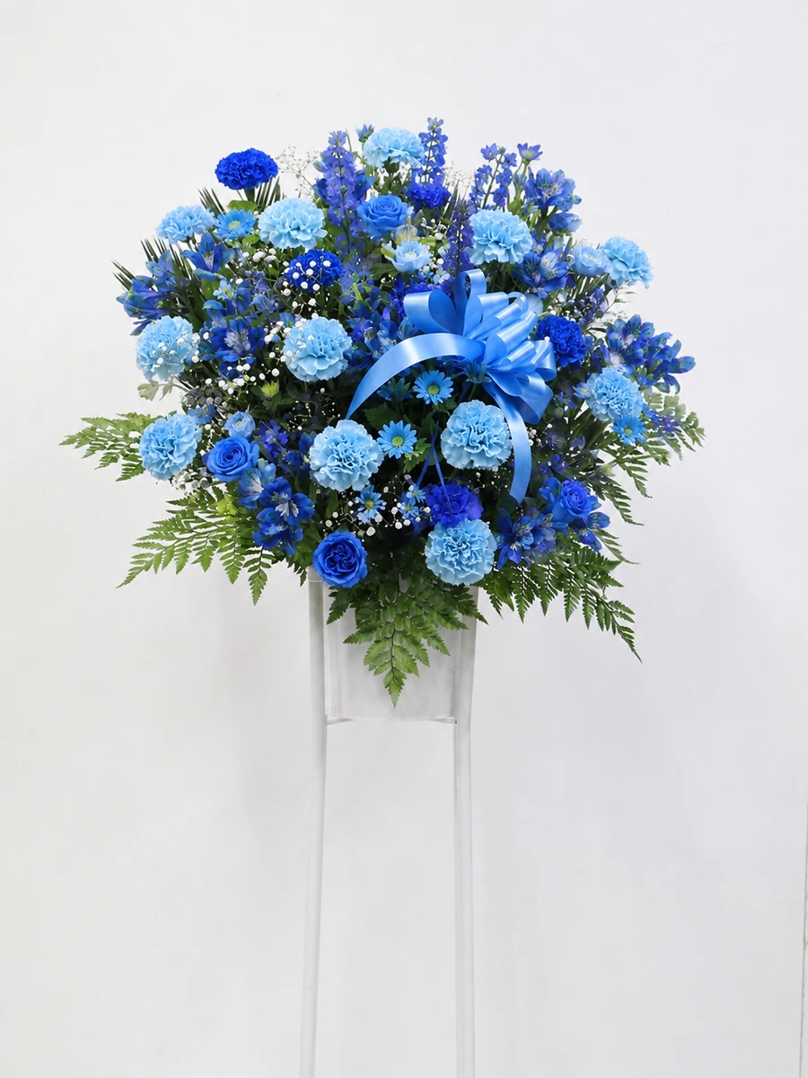生花のフラスタ ブルー