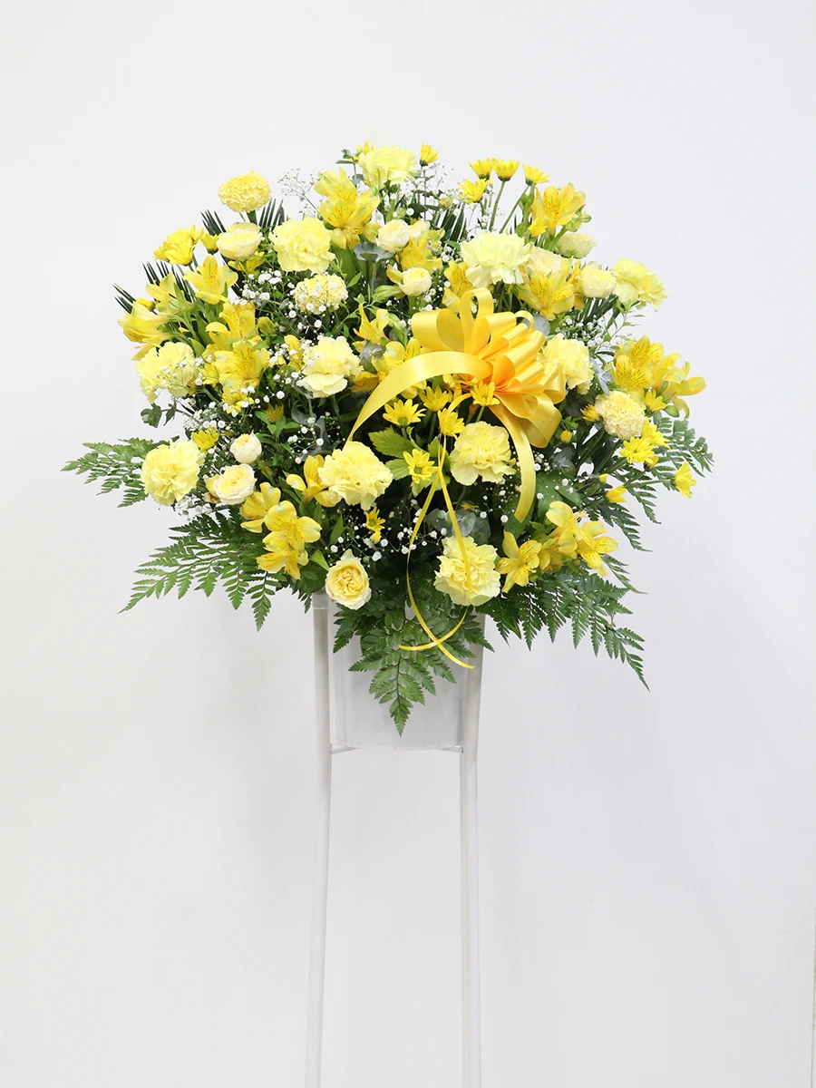生花のフラスタ 黄色