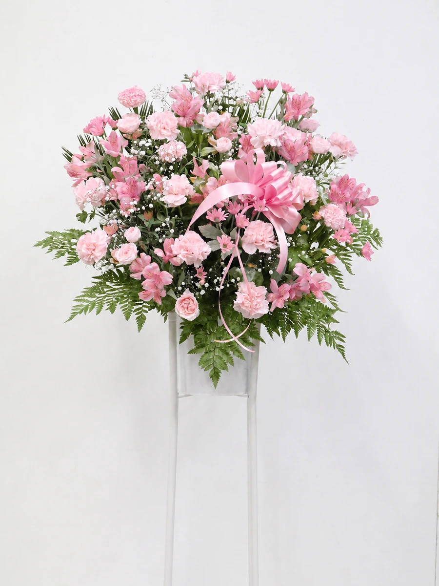生花のフラスタ ピンク
