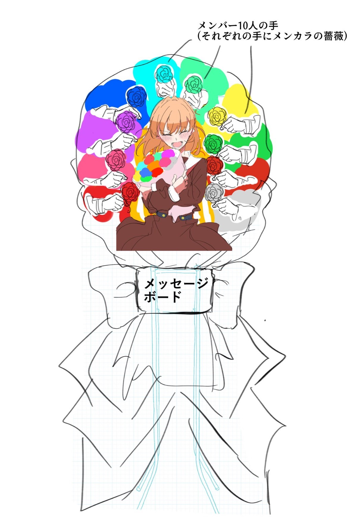 蓮花@プロフも見てくださいページ 蓮6th埼玉公演 『蓮ノ空女学院スクールアイドルクラブ』にお花を贈り