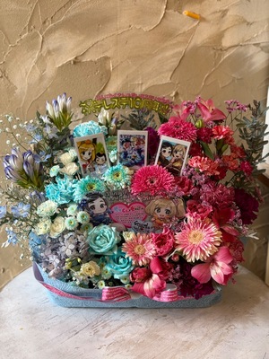 A様オーダー確認用 フラワースタンド装飾用アクリルプレート アクリルパネルの祝い花｜フラスタ・楽屋花のSakaseru
