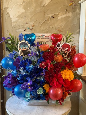 名古屋 COMTEC PORTBASE 公演 [LIVE ARK HELIX] モリスレイ様　はへー様 ご出演祝い花・楽屋花