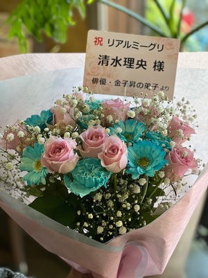 京都パルスプラザ 公演 [15thシングル『お願いバッハ！』発売記念リアルミート＆グリート] 清水理央様 ご出演祝い花・楽屋花