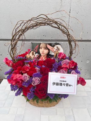 幕張メッセ 公演 [乃木坂46 40thリアルミート＆グリート] 伊藤理々杏 様 ご出演祝い花・楽屋花