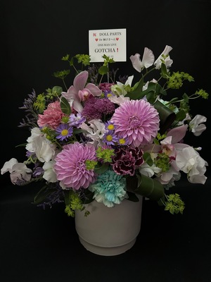 青山RizM 公演 [one-man LIVE] DOLL PARTS様ご出演祝い花・楽屋花