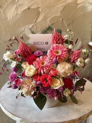 品川ステラボール 公演 [WHITE SCORPION 2nd Anniversary LIVE] NICO様 ご出演祝い花・楽屋花