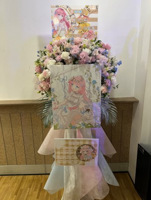 Veats Shibuya 公演 [Risa Yuzuki 2nd LIVE「白花綴」] Risa Yuzuki 様 ご出演祝い花・楽屋花