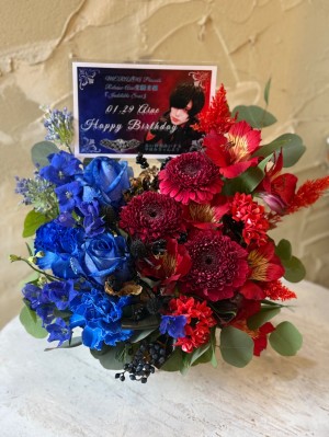 福岡graf 公演 [MERALOA PresentsRelease×Aine生誕主催 「Indelible Scar」] MERALOA Aineさん ご出演祝い花・楽屋花