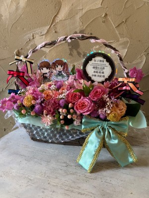 幕張メッセイベントホール 公演 [THE IDOLM@STER SideM PASSIONABLE READING SHOW〜魂環の人形（マリオネット）〜　] 水嶋咲様　小林大紀様 ご出演祝い花・楽屋花