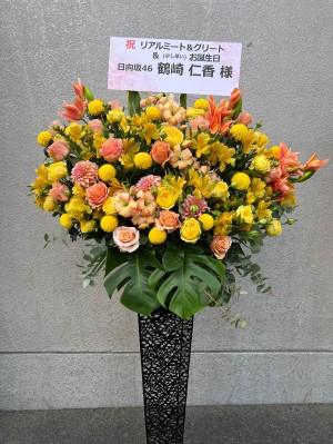 京都パルスプラザ 大展示場 公演 [日向坂46リアルミート＆グリート] 日向坂46 鶴崎 仁香 様 ご出演スタンド花