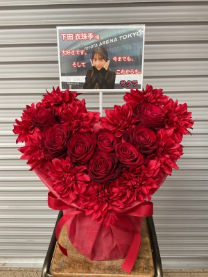 京都パルスプラザ 公演 [日向坂46 16thシングル クリフハンガー発売記念イベント「リアルミート&グリート」] 下田 衣珠季様 ご出演祝い花・楽屋花
