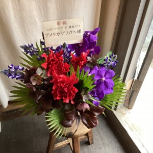 伝承ホール 公演 [アメザリなすなかのハッピーパンチ‼︎‼︎] アメリカザリガニ様 ご出演祝い花・楽屋花|東京へ送るお祝いに人気の商品