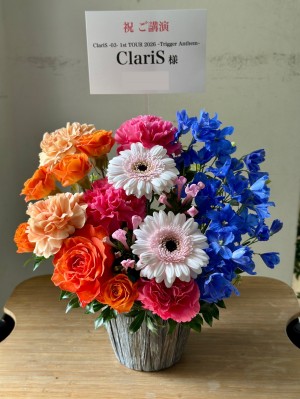 Zepp Osaka Beyside 公演 [ClariS -03- 1st TOUR 2026 ~Trigger Anthem~] ClariS様 ご出演祝い花・楽屋花
