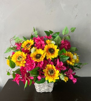 ひまわりで彩る 季節の生花アレンジ